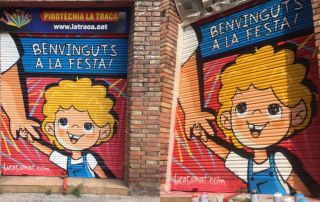 graffiti tienda petardos barcelona