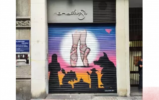 graffiti arte urbano lucas amat barcelona sant antoni Escuela de danza